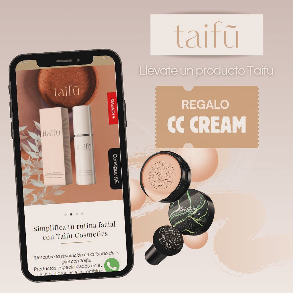 ¡Recibe tu CC Cream gratis con tu compra Taifu! - Taifu Cosmetics